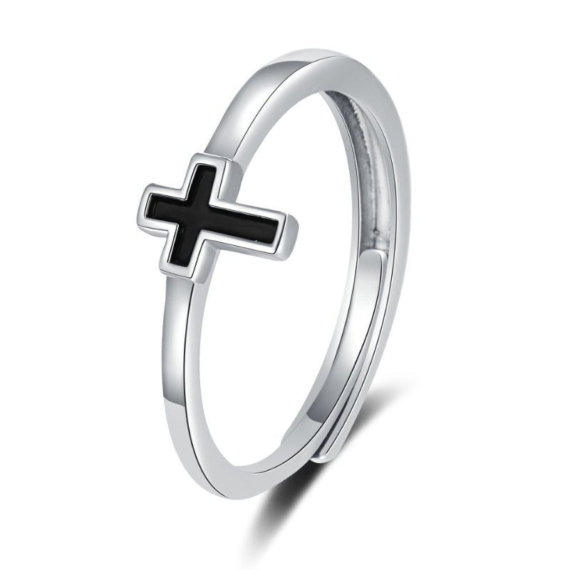 Diamond-encrusted Ring For Women A Stylish High-end Cool-girl Open-ring Accessory