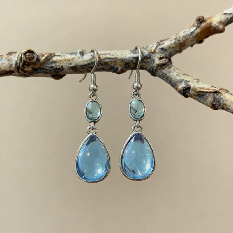Elegant Teardrop-shaped Resin Earrings