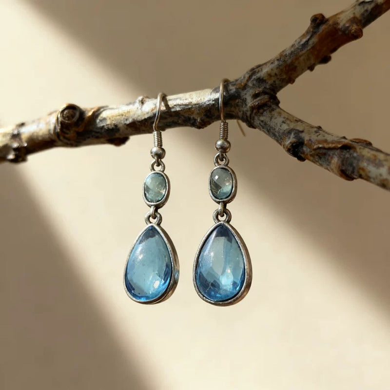 Elegant Teardrop-shaped Resin Earrings