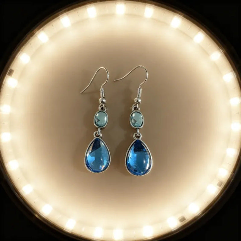 Elegant Teardrop-shaped Resin Earrings