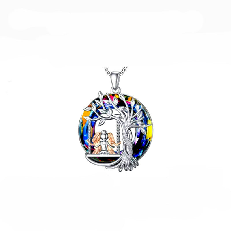 Fashion Colorful Crystal Pendant Necklace