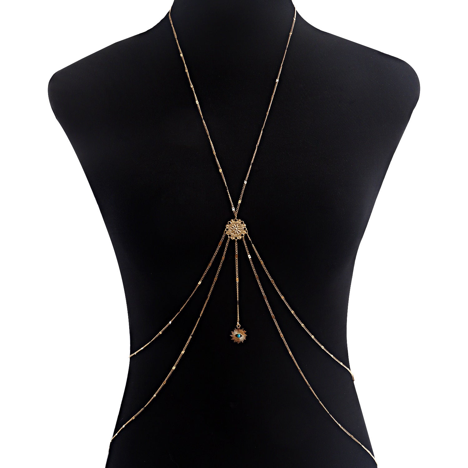 Sexy Chain Nightclub Necklace Integrated Body Chains