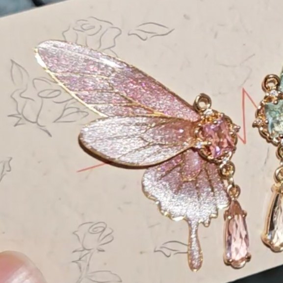 We Have Both Half-butterfly Stud Earrings And Incense Coil Ear Clips All Handmade