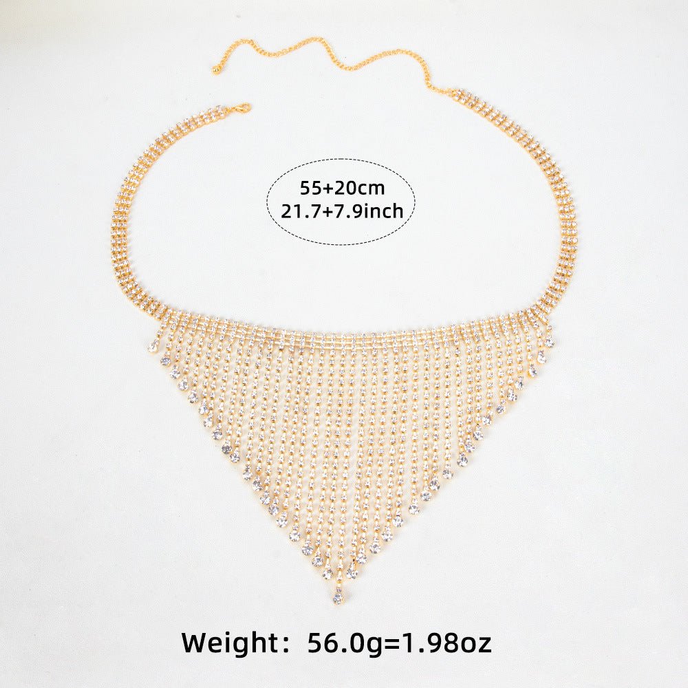 Multi-layer Rhinestone Belt Hip Hop Tassel Leg Sexy Body Chain
