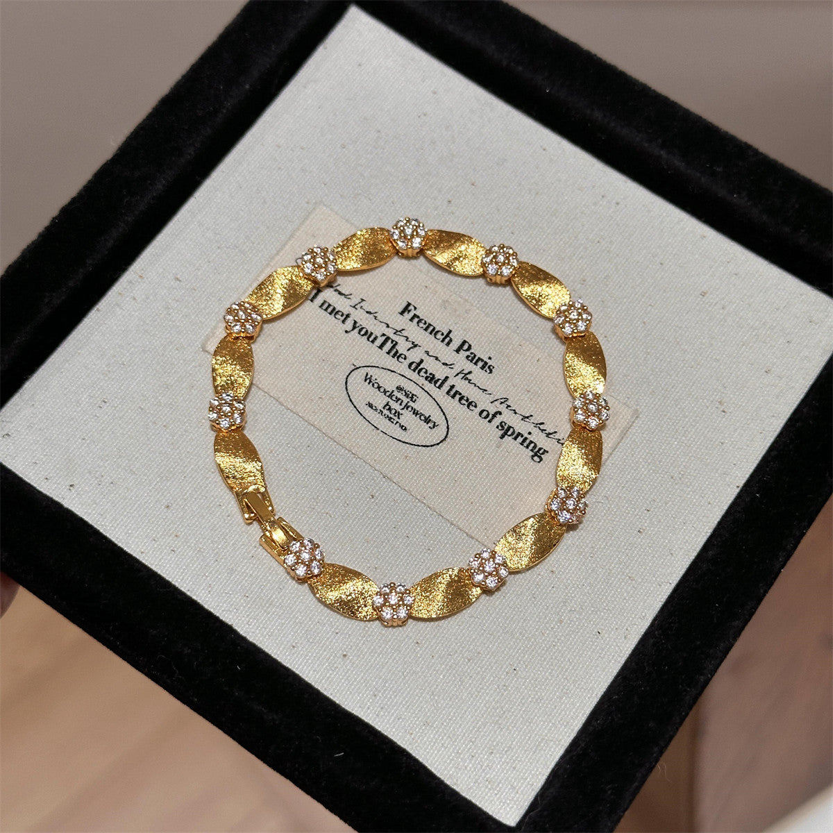 Drawn Lower Satin Ribbon Bracelet Jewelry