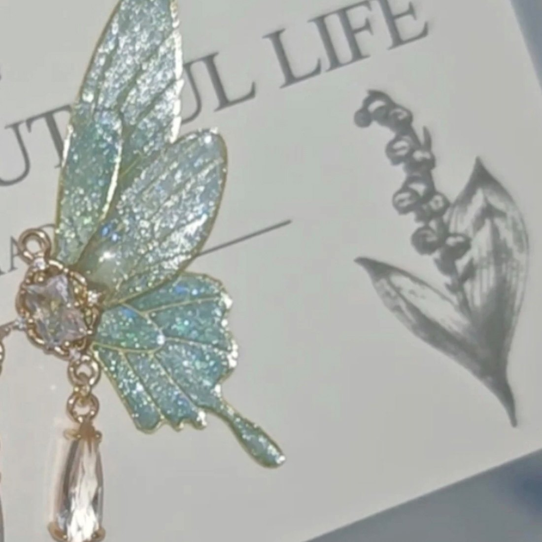 We Have Both Half-butterfly Stud Earrings And Incense Coil Ear Clips All Handmade