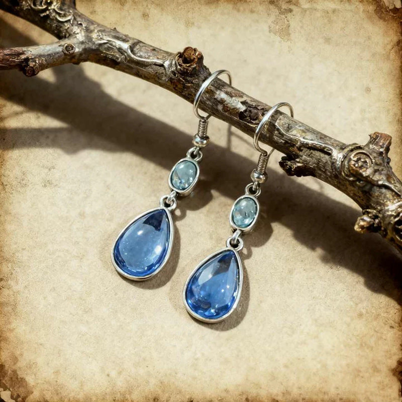 Elegant Teardrop-shaped Resin Earrings